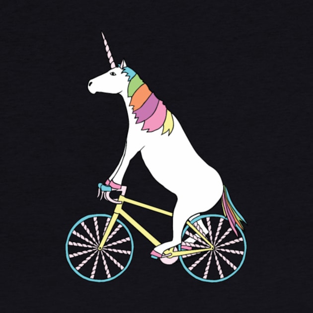 Unicorn Riding Bike With Unicorn Horn Spoked Wheel- by Xizin Gao